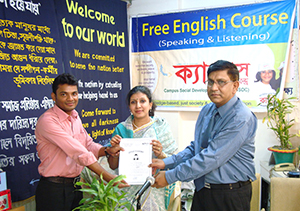 Certificate giving Ceremony of English & Smartness Course for Leadership (2014)